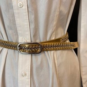 Nine West Belt w/ Chain Accent
